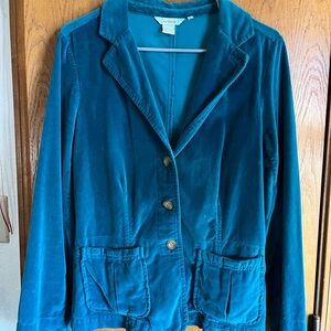 Sundance Teal Velvet Blazer Medium